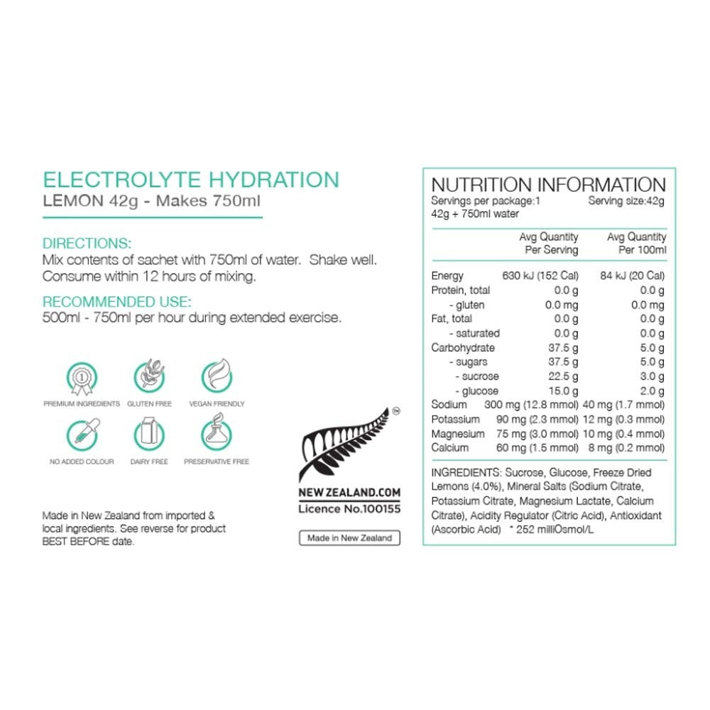 Pure Nutrition Electrolye Hydration 42g Sachet