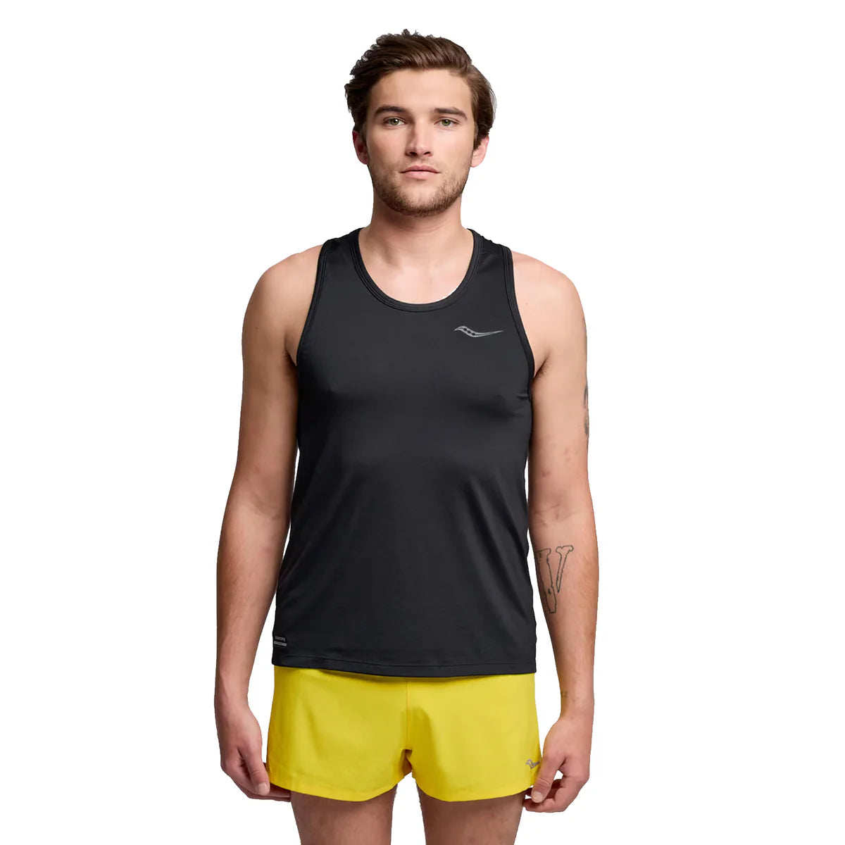 MensSauconyStopwatchSinglet-Black