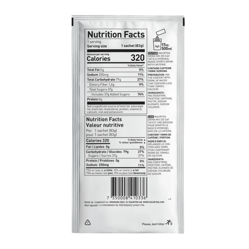 Maurten Drink Mix 320 Caffeine 100 Box